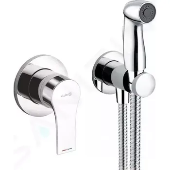 Kludi Zenta SL Set pákové baterie pod omítku s bidetovou sprškou, chrom, 489990565