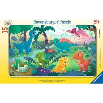 RAVENSBURGER Puzzle Roztomilí dinosauři 15 dílků