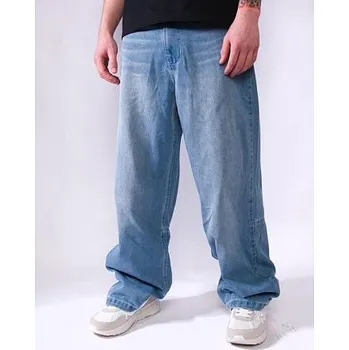 Pánské kalhoty Džíny Karl Kani - Og Aop Back Pocket Relaxed Baggy - medium blue velikosti kalhot W32