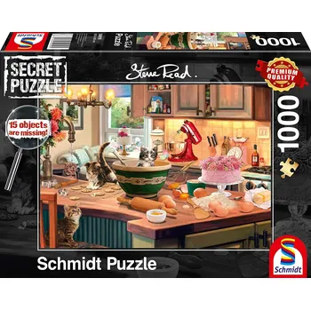 Puzzle Puzzle Schimdt Secret puzzle Na kuchyňském stole 1000 dílků