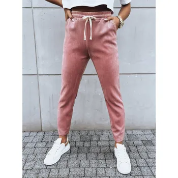 Růžové manšestrové tepláky ASTRO UY1659 Velikost: XL