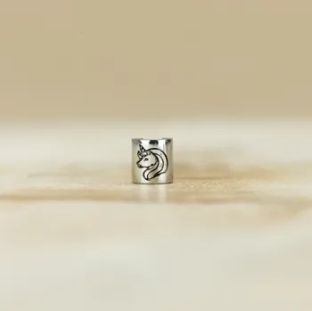 Dětské navlékací korálky Jednorožec Barva: Stříbrná