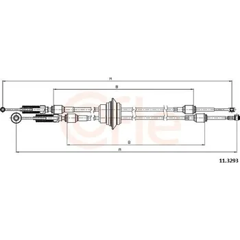 Tažné lanko, ruční převodovka COFLE 92.11.3293