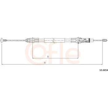 Auto-moto Tažné lanko, parkovací brzda COFLE 92.10.6854