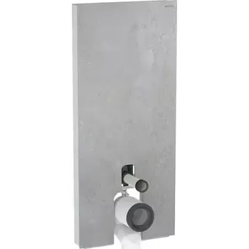 WC sada Geberit Monolith Sanitární modul pro stojící WC, 114 cm, spodní přívod vody, vzhled betonu, 131.033.JV.5