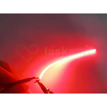 Dioda LaskaKit_cz LED svítící vlákno 128mm, jednostranné Červená