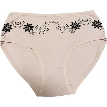 Kalhotky Dámské bavlněné kalhotky Květ VĚTŠÍ VELIKOS - starorůžová Velikost: XL