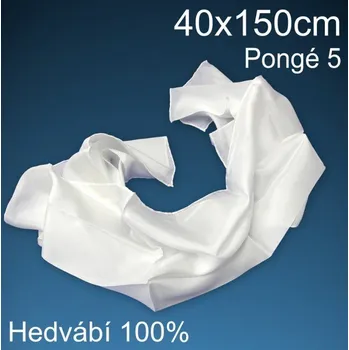 Šála Polotovary z HEDVÁBÍ tvar ŠÁLA 40x150cm. Materiál 100% Hedvábí.