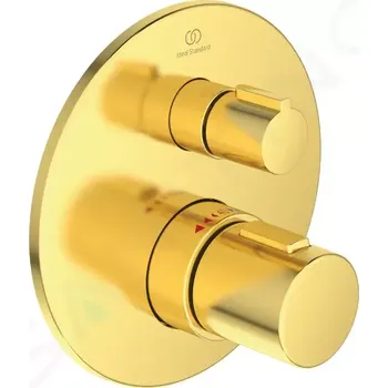 Vodovodní baterie Ideal Standard CeraTherm Termostatická sprchová baterie pod omítku, Brushed Gold, A5813A2