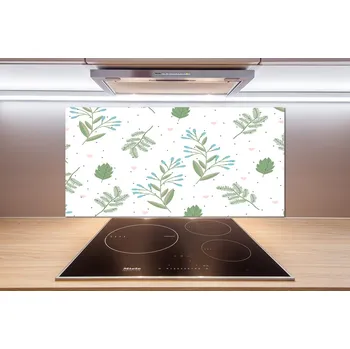 Obklad Skleněný panel do kuchyně Listí