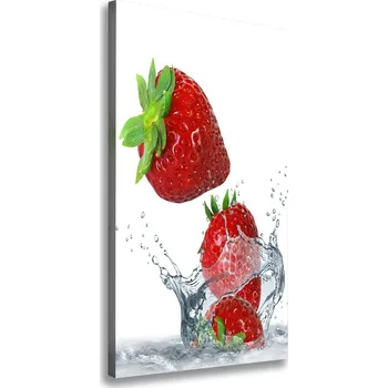 Obraz Vertikální Vertikální Foto obraz na plátně do obýváku Jahody