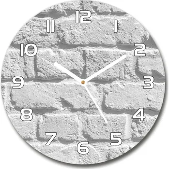 Hodiny Skleněné hodiny na stěnu Zděná zeď