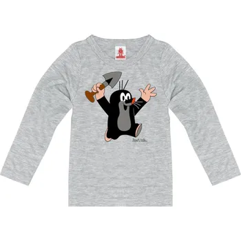 Pánské tričko Krteček: Juhu (128-140 cm) šedá bavlna