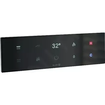 Vodovodní baterie Kludi Tronic Termostatická baterie pod omítku, pro 3 spotřebiče, černá, 38310G1-00