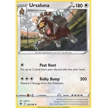 Volný čas Pokémon ASR 124/189 Ursaluna - Astral Radiance Stav: Near Mint, Verze: NORMAL