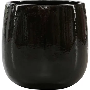 Květináč Balloon Pot Black Ø 56 cm / V 56 cm