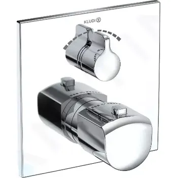 Vodovodní baterie Kludi Ameo Termostatická baterie pod omítku, pro 2 spotřebiče, chrom, 418100575
