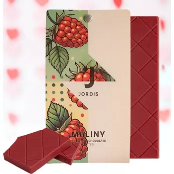 Čokoláda Bílá čokoláda s malinami Jordi's Chocolate | 50 g (Bílá čokoláda s malinami Jordi's Chocolate | 50 g)