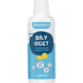 Přisada na vaření a pečení Allnature Bílý ocet 10% s esen.olej.citron 1000ml