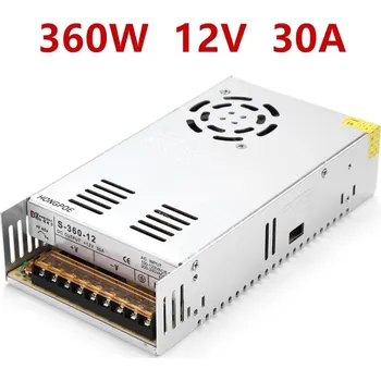 Měnič napětí Transformátor elektronický, 12V, 30A, 360W, převaděč napětí z 240V na 12V, chlazený ventilátorem