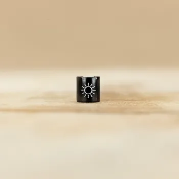 Dětské navlékací korálky Slunce Barva: Černá