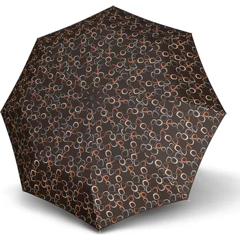 Deštník DERBY HIT LONG AUTOMATIC AMALIA - dámský holový vystřelovací deštník hnědá 77265PM04