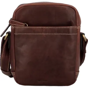 DIVILEY Pánská kožená taška přes rameno Ronny hnědá 2