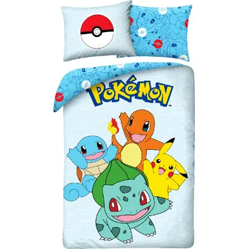 Povlečení Halantex Povlečení - Pokémon Bulbasaur with Friends 140x200, 70x90 (100% Cotton)
