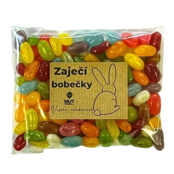 Sušená potravina Ořechy - velikonoční sáček-zaječí bobečky-fazolky želé 200g Ořechy - velikonoční sáček-zaječí bobečky-fazolky želé 200g