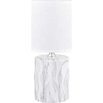 Lampička Zuma Line Zuma Line HS8603-WH - Stolní lampa 1xE14/40W/230V bílá/dekor mramoru + záruka 3 roky