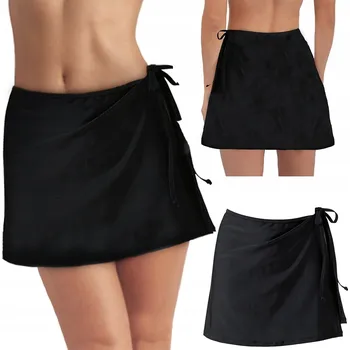 Dámská sukně SUKNĚ PLAVKOVÉ KALHOTKY S VYSOKÝM PASEM MODELUJÍCÍ DÁMSKÉ ČERNÉ L