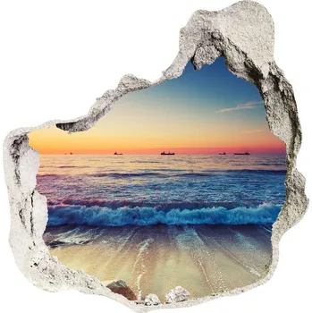 Fototapeta Nálepka fototapeta 3D Východ slunce moře