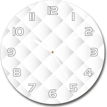 Hodiny Skleněné hodiny kulaté Čtverce pozadí