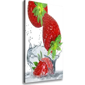 Obraz Vertikální Vertikální Foto obraz na plátně do obýváku Jahody