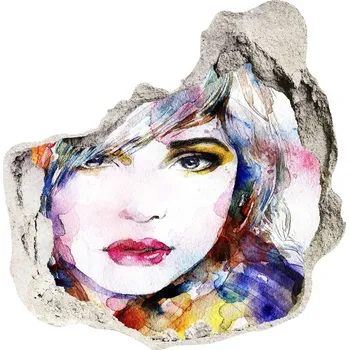 Fototapeta Díra 3D fototapeta na stěnu Tvář řeny