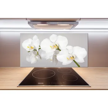 Obklad Skleněný panel do kuchynské linky Orchidej