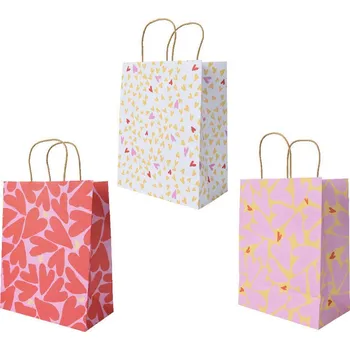 Dárková taška Kaemingk SET 3 ks dárkových tašek MIX, 26x13,6x32,7 cm, KSD