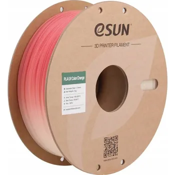 Filament ESUN PLA UV Filament měnící barvu červená, 1.75mm, 1000g