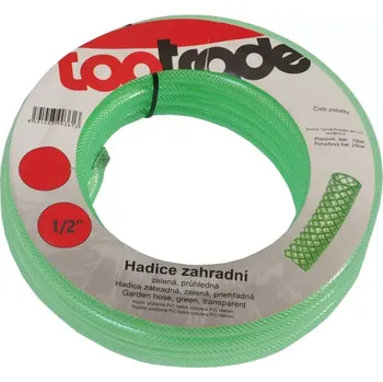 Zahradní hadice TOPTRADE hadice zahradní, zelená, průhledná, 1/2", 10 m