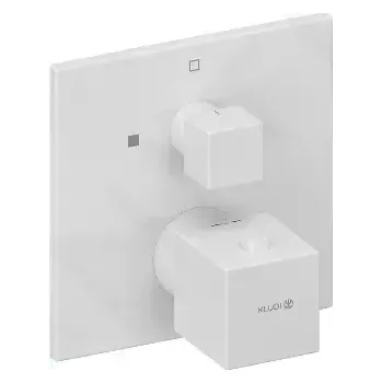 Vodovodní baterie Kludi Decus Termostatická sprchová baterie pod omítku, matná bílá, 548855375