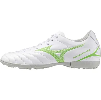 Kopačky Pánské fotbalé turfy Mizuno MONARCIDA NEO III SELECT AS(U) / White/Neon Green Velikost: 39.0/6.0
