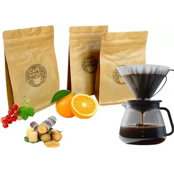 Káva Degustační sada zrnkové kávy | Frutado 3× 100 g (Degustační sada zrnkové kávy | Frutado 3× 100 g)