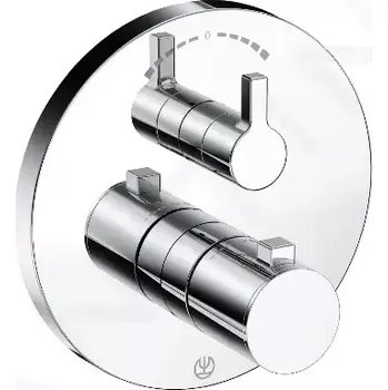 Vodovodní baterie Kludi Nova Fonte Termostatická baterie pod omítku pro 2 spotřebiče, chrom, 208300515