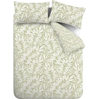 Povlečení Zelené povlečení na jednolůžko 135x200 cm Sorrel Leaves – Catherine Lansfield ID_1747290