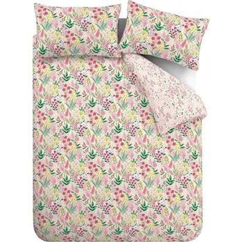 Povlečení Růžové prodloužené povlečení na dvoulůžko 230x220 cm Tilly Floral – Catherine Lansfield ID_1747544