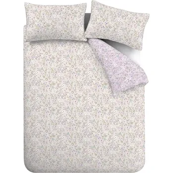 Povlečení Bavlněné povlečení na jednolůžko v levandulové a béžové barvě 135x200 cm Ditsy Floral – Bianca ID_1744248
