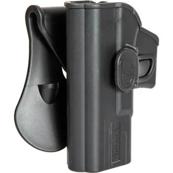 Polymerové opaskové pouzdro pro Glock 19/23/32 - černé, pro leváky, Amomax