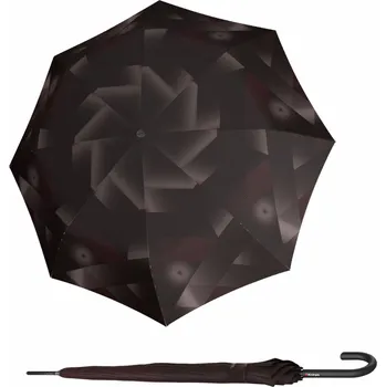 Deštník Knirps T .760 Stick Automatic Symphony chocolate - elegantní holový vystřelovací deštník 9637608695