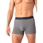 Pánské boxerky s károvanou gumou v pase Key MXH 407 A25 M-2XL Velikost: L, Barva: Šedá