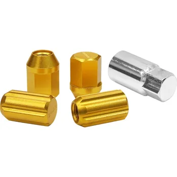 Šroubek na kolo EPMAN RS bezpečnostní matky M12x1,25 kužel, zlaté - sada